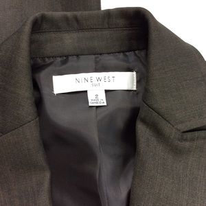 NineWest sharkskin type pattern jacket and slacks